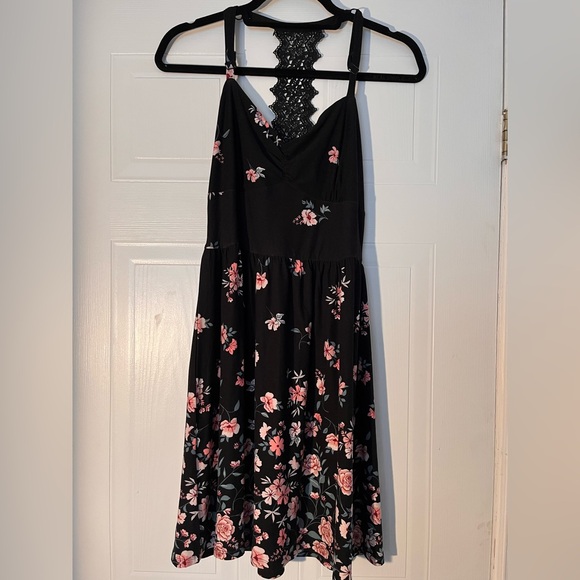Floral Racerback Mini Dress - Picture 1 of 2